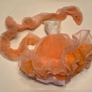 Vintage Barbie 1980s Peaches 'n Cream Doll Dress